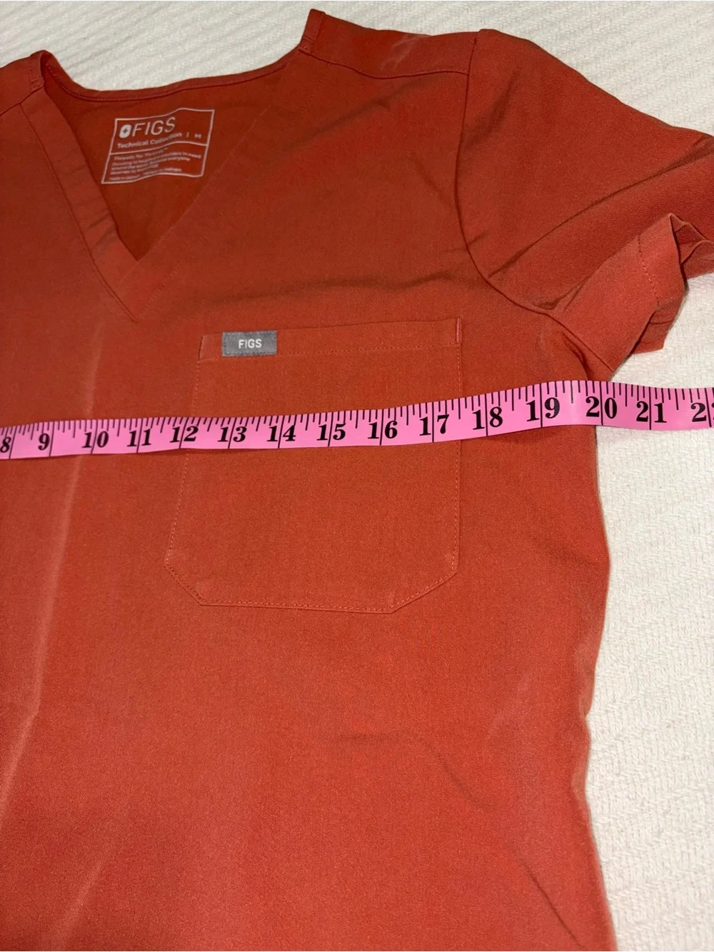 Figs Terracotta Orange Matching Scrub Top and Joggers Set